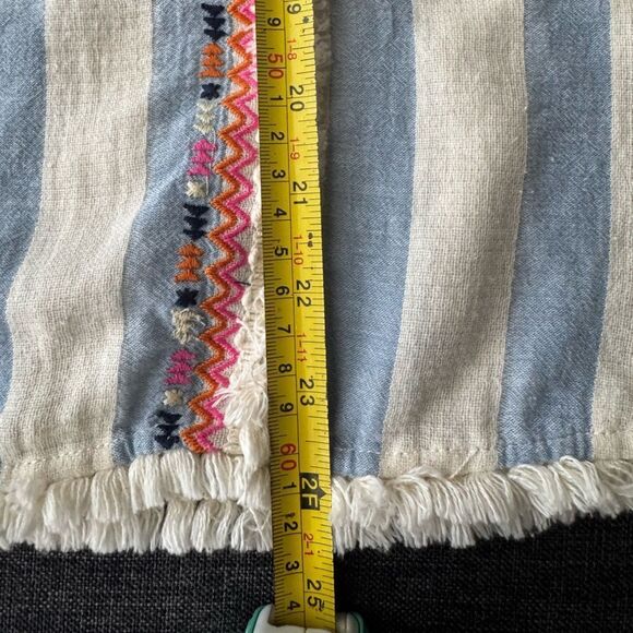 THML Blue and Pink Flutter Sleeve Blouse Size Medium - Picture 11 of 13